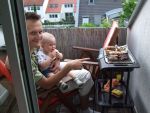 Am Grill mit Papa
