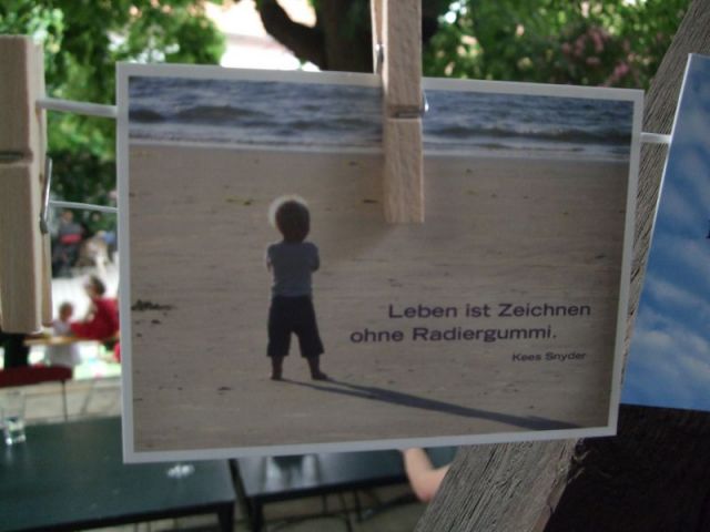 Leben ist Zeichnen ohne Radiergummi