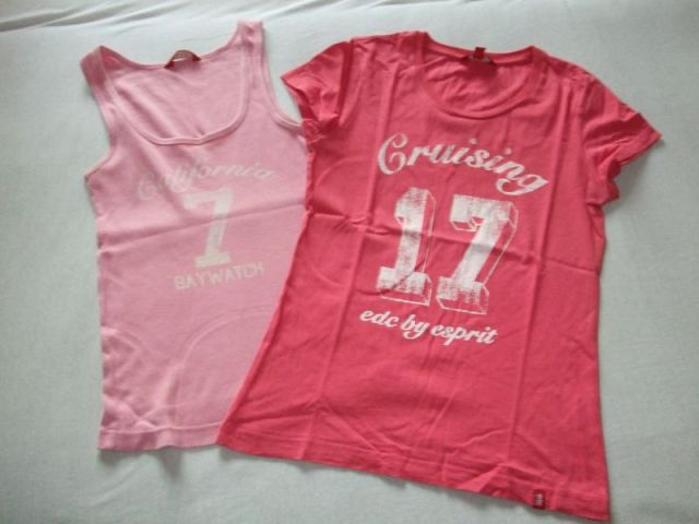 Top von edc- Gr??e M- sehr figurbetont- 2 Euro--pinkes T-Shirt von edc- Gr??e S- 3 Euro